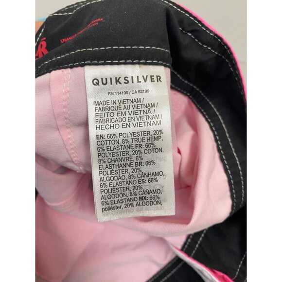 Quicksilver Board Short Mens Size 28 Stranger Things Pink Blue Surf beach - Picture 11 of 13